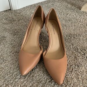 BCBGeneration nude high heels, size 9, gently used, pointed toe